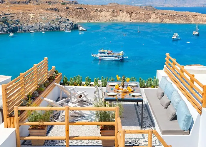 Lindos Shore Summer House With Jacuzzi And Sea View !!!