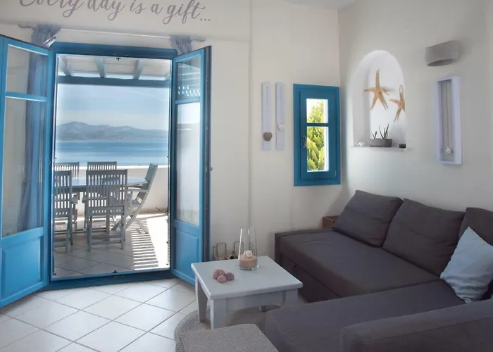 Just Blue With Amazing Sea Views In Piso Livadi