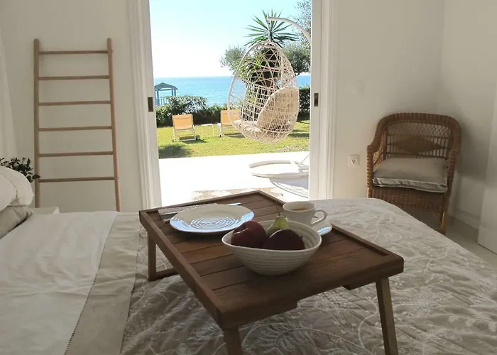 Aqua Seafront Glyfada Corfu Beach House With Garden