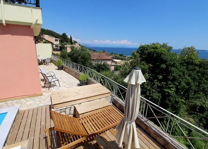 Belvedere ,Pyrgi,Corfu ,Stunning Ipsos Bay View