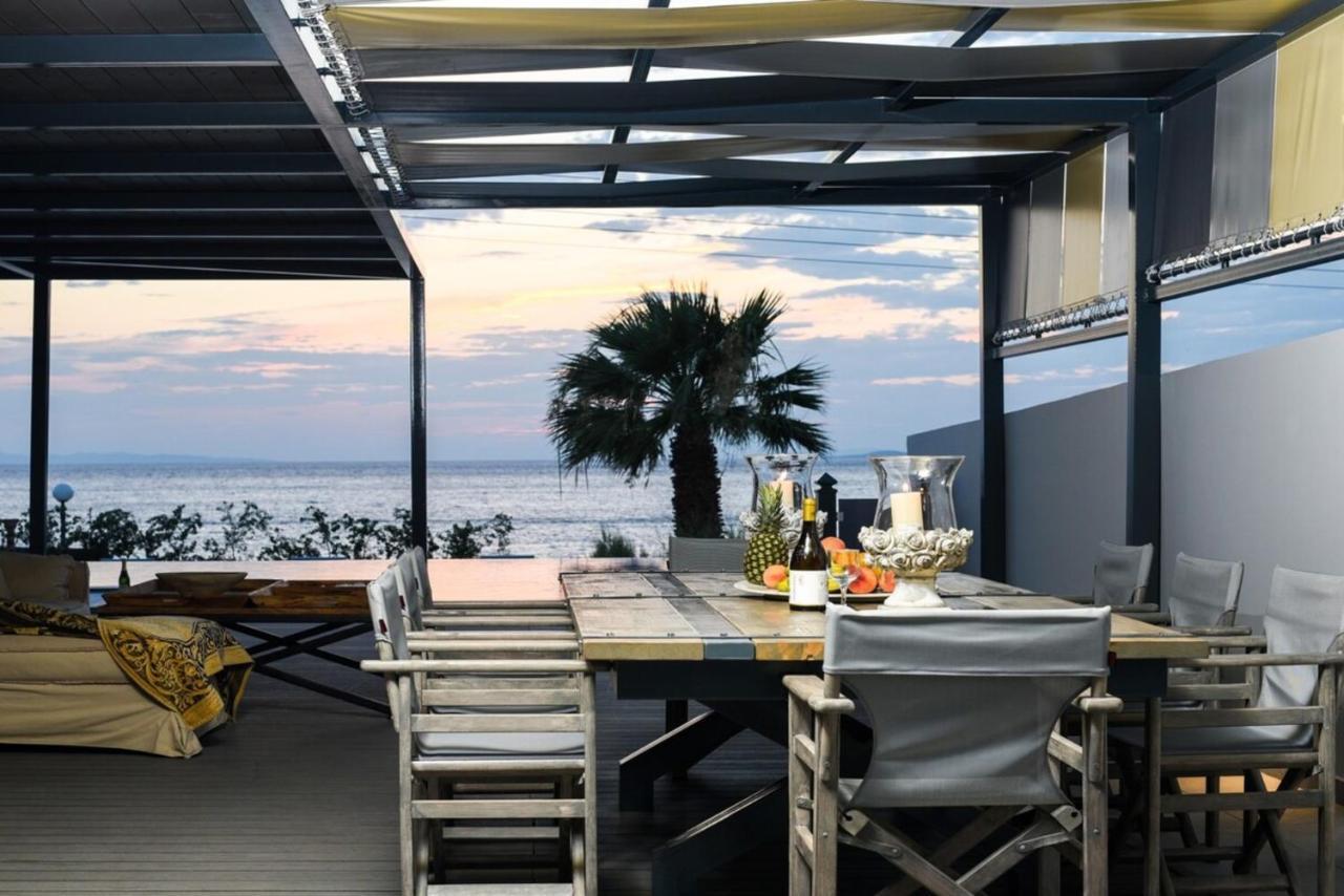 Villa Luxury Beachfront Selenia Platinum In Sounio Sounion