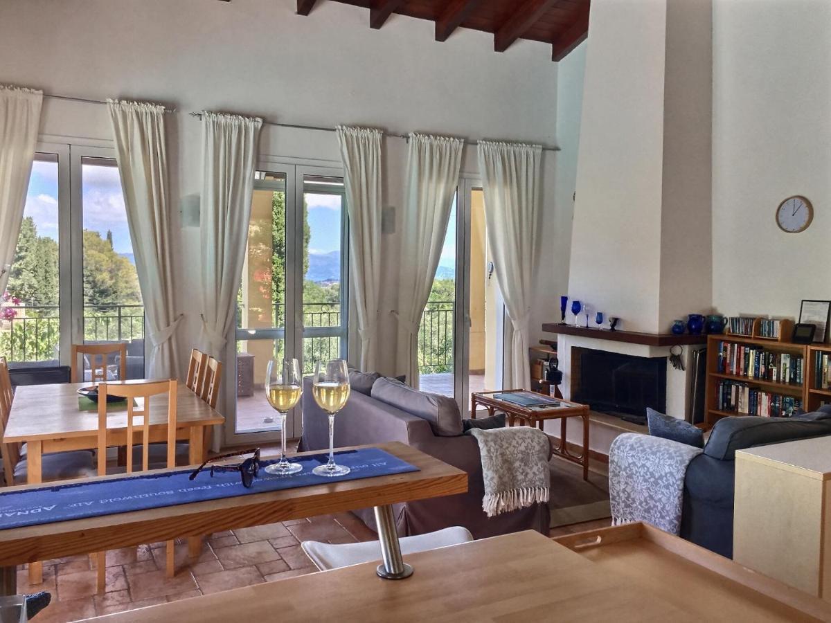 Villa Gastouri Pascalia With Heated Pool In October And Views Achilleion