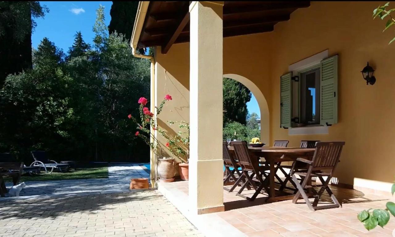 Villa Gastouri Pascalia With Heated Pool In October And Views