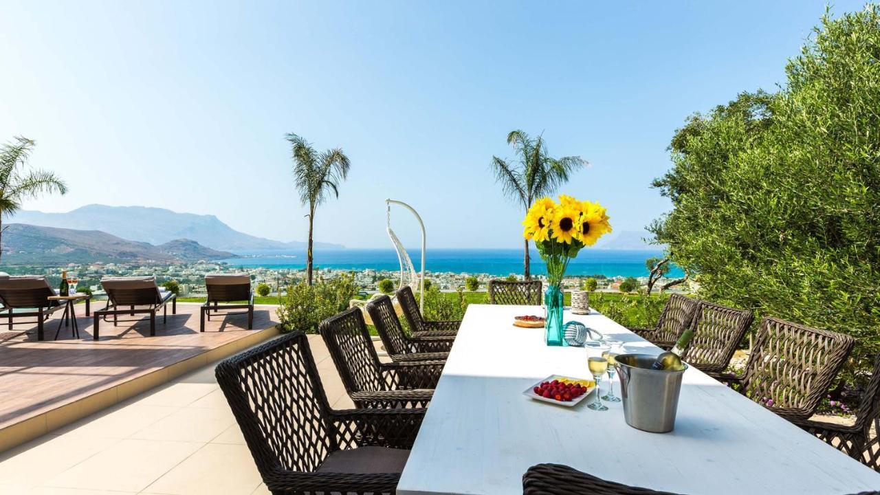 Emilia I Luxury, Amazing Seaview, Next To The Town Villa Kissamos