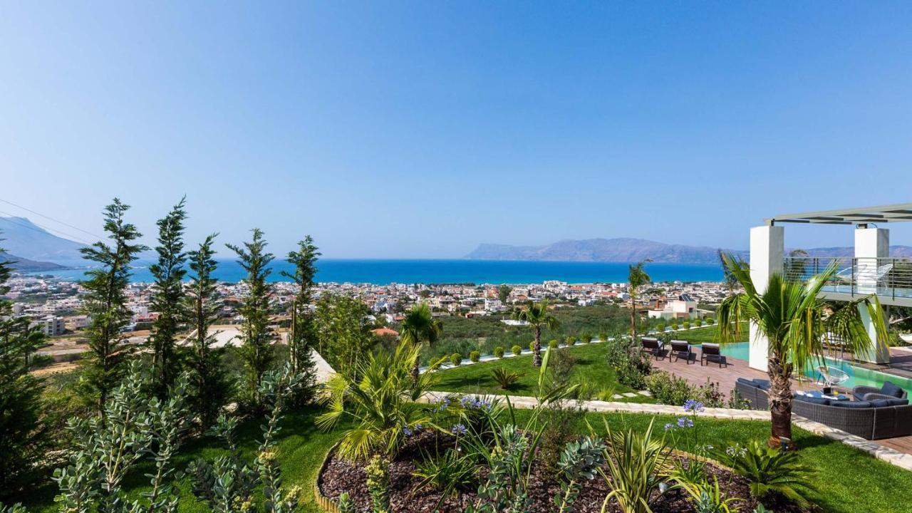 Villa Emilia I Luxury, Amazing Seaview, Next To The Town Kissamos