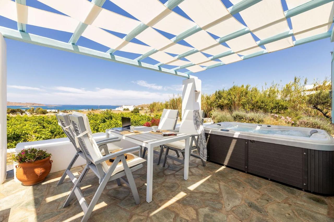 Villa Luxury Paros Villa 1 Bedroom Villa Vrachian Earth Private Jacuzzi Beautiful Views Naousa *