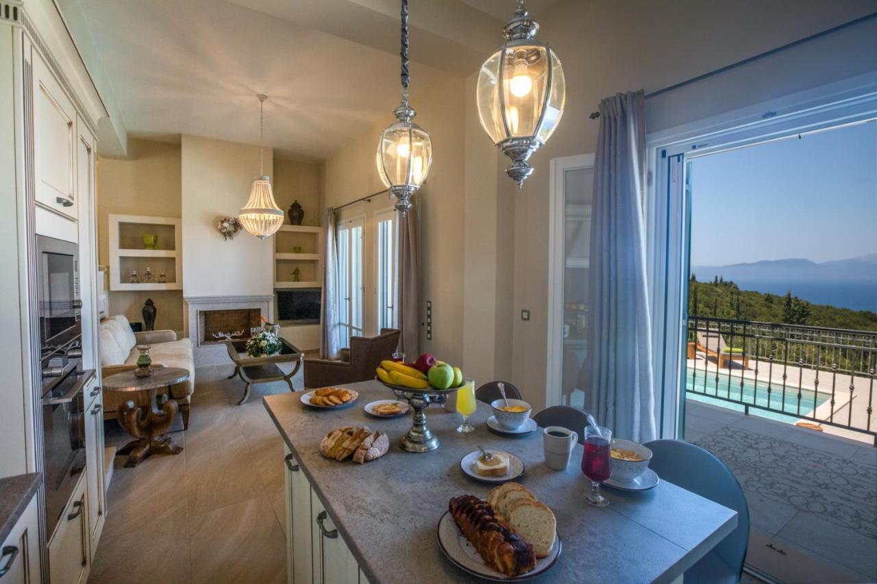 Villa Luxury Above Emblisi , With Heated Pool ! *