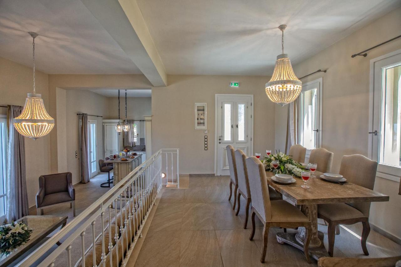 Villa Luxury Above Emblisi , With Heated Pool !