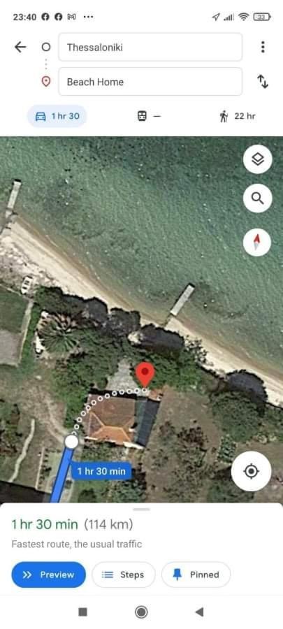 Private Seafront House In With Amazing View Of Diaporos Island Vourvourou