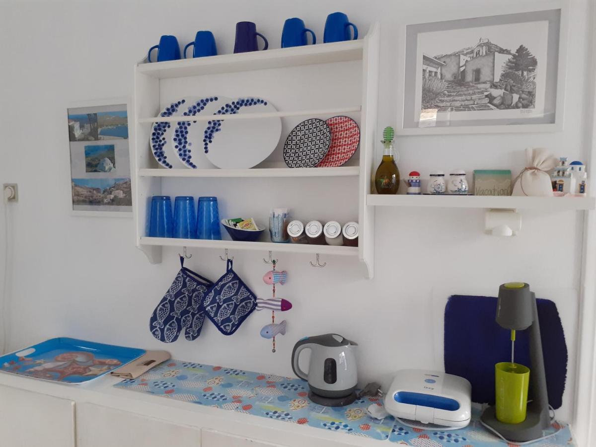 Cycladic House White And Blue In Kato Chora Serifos Town