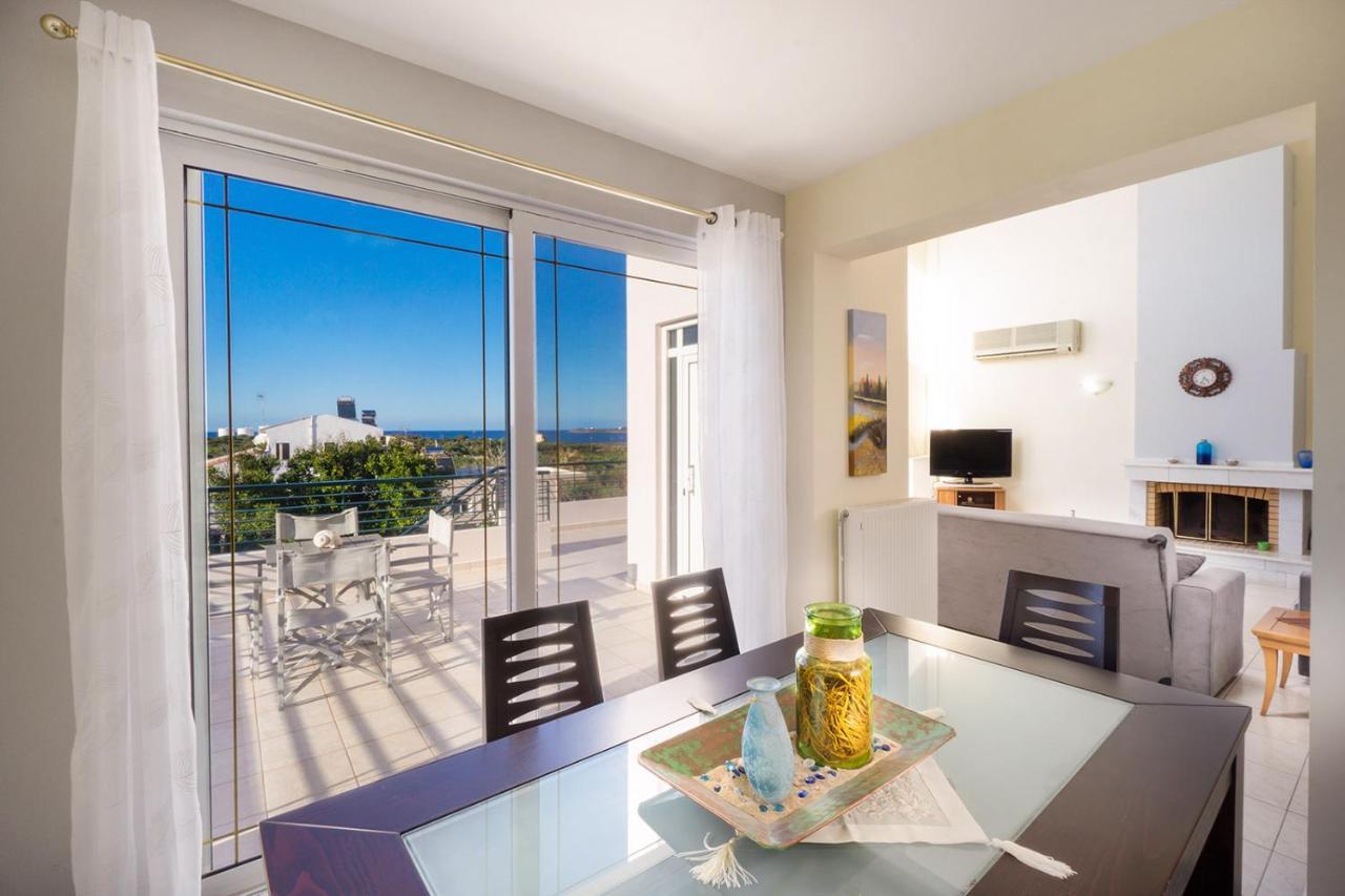 Wonderful In Chania With Private Pool, Panoramic Sea Views & Spacious Interiors Villa Agios Onoufrios