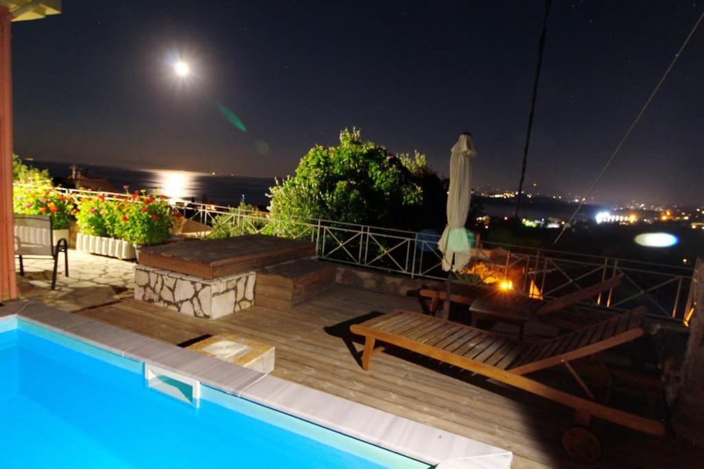 Belvedere ,pyrgi,corfu ,stunning Ipsos Bay View Villa *