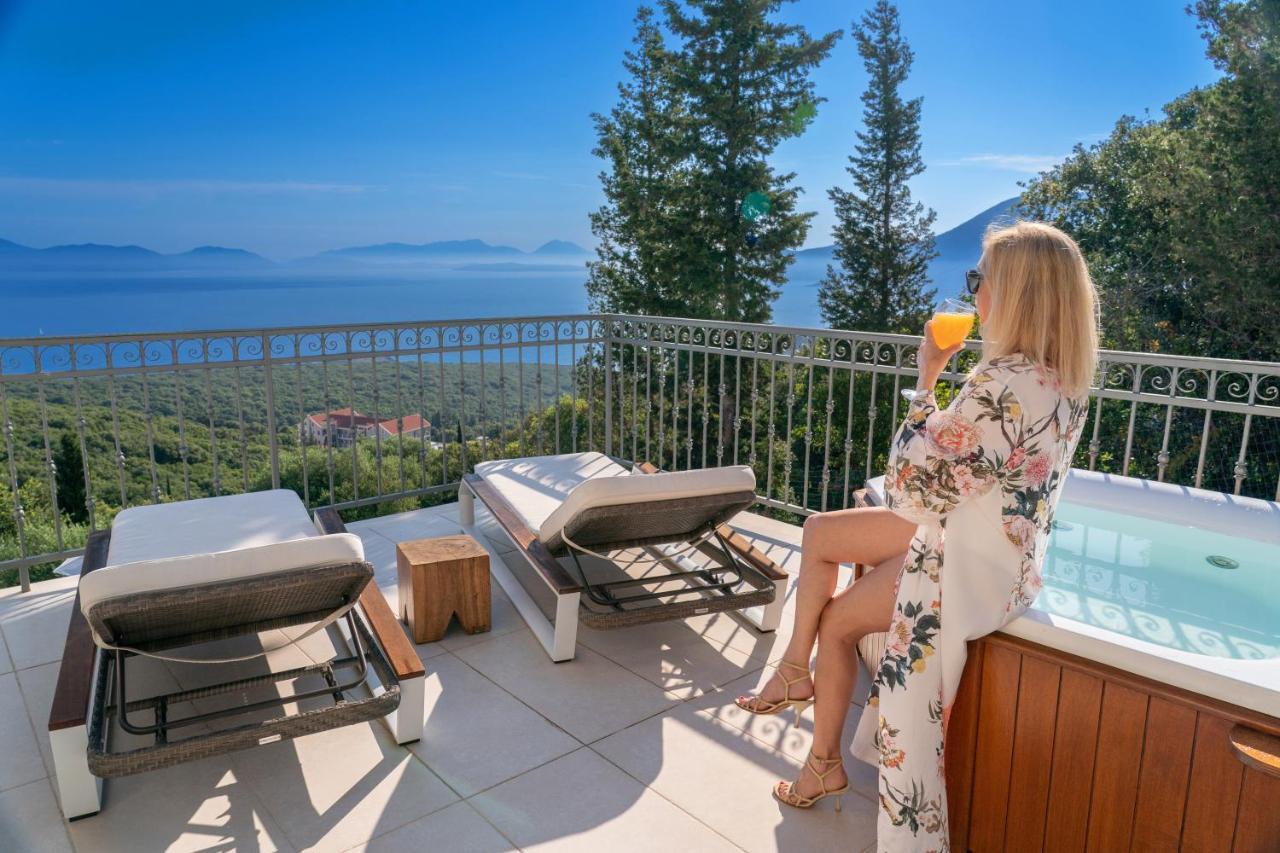 Villa Luxury Above Emblisi , With Heated Pool ! *