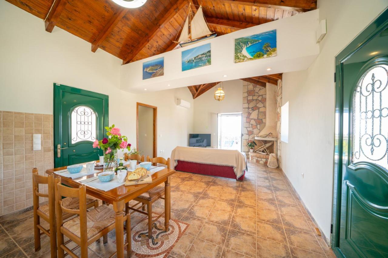 Villa Stone Eriphyle ,private Witn Sunset View Fiskardo