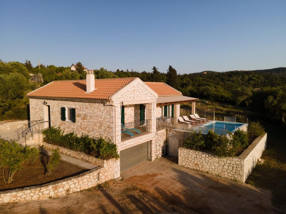 Villa Stone Eriphyle ,private Witn Sunset View Fiskardo