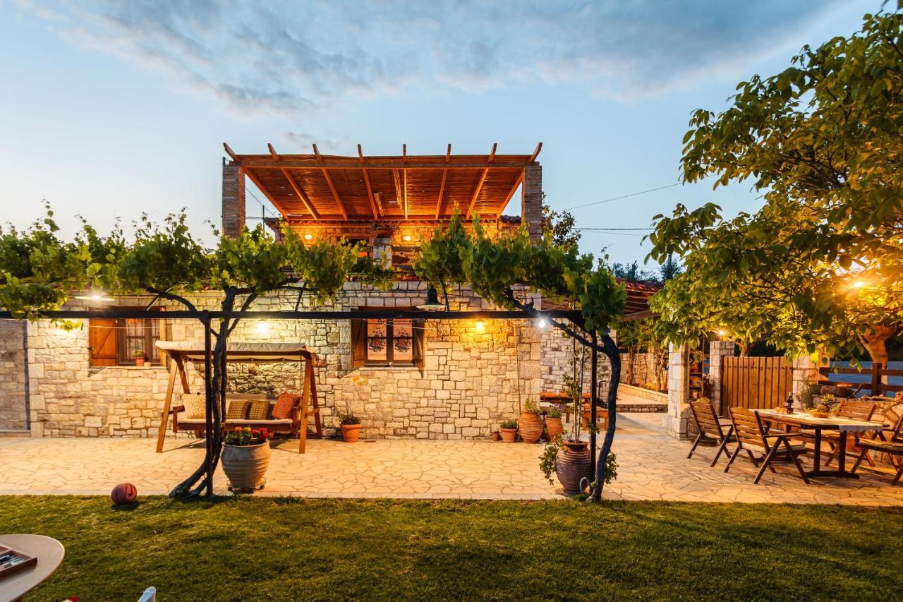 Olive Garden Stone House Near The * Petalidi