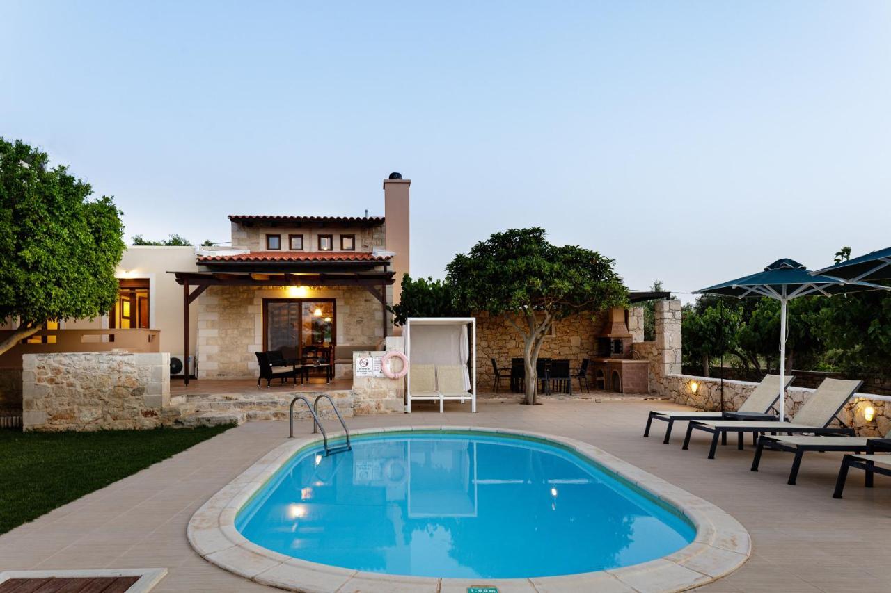 Villa - Private Pools & Seaview - 500m From Stavromenos (Rethymno)