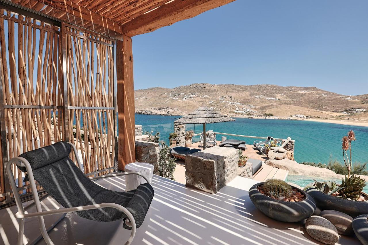 Villa Villa Barbarossa - Elegant Beachfront Retreat With Heated Pool & Outdoor Gym Ftelia (Mykonos)