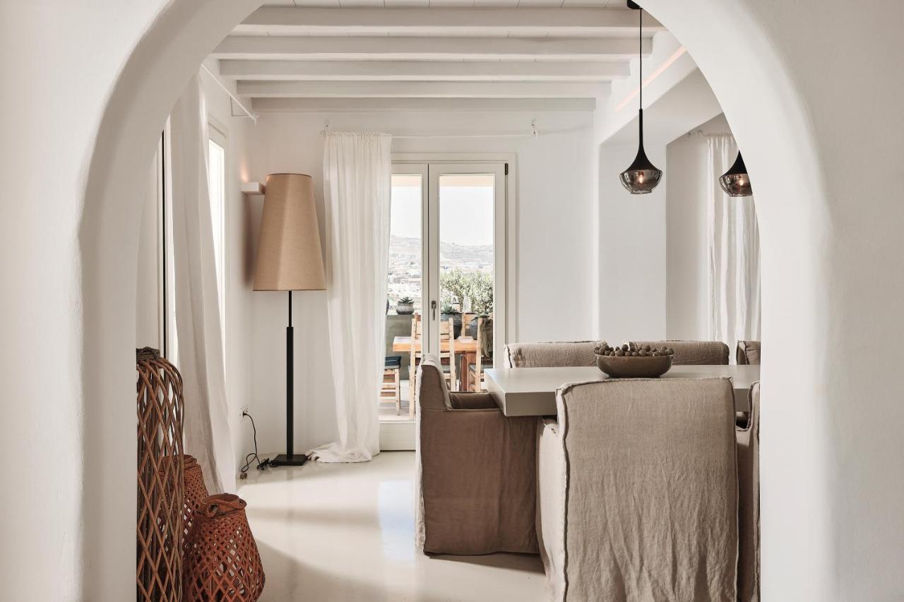 Villa Barbarossa - Elegant Beachfront Retreat With Heated Pool & Outdoor Gym Villa Ftelia (Mykonos)