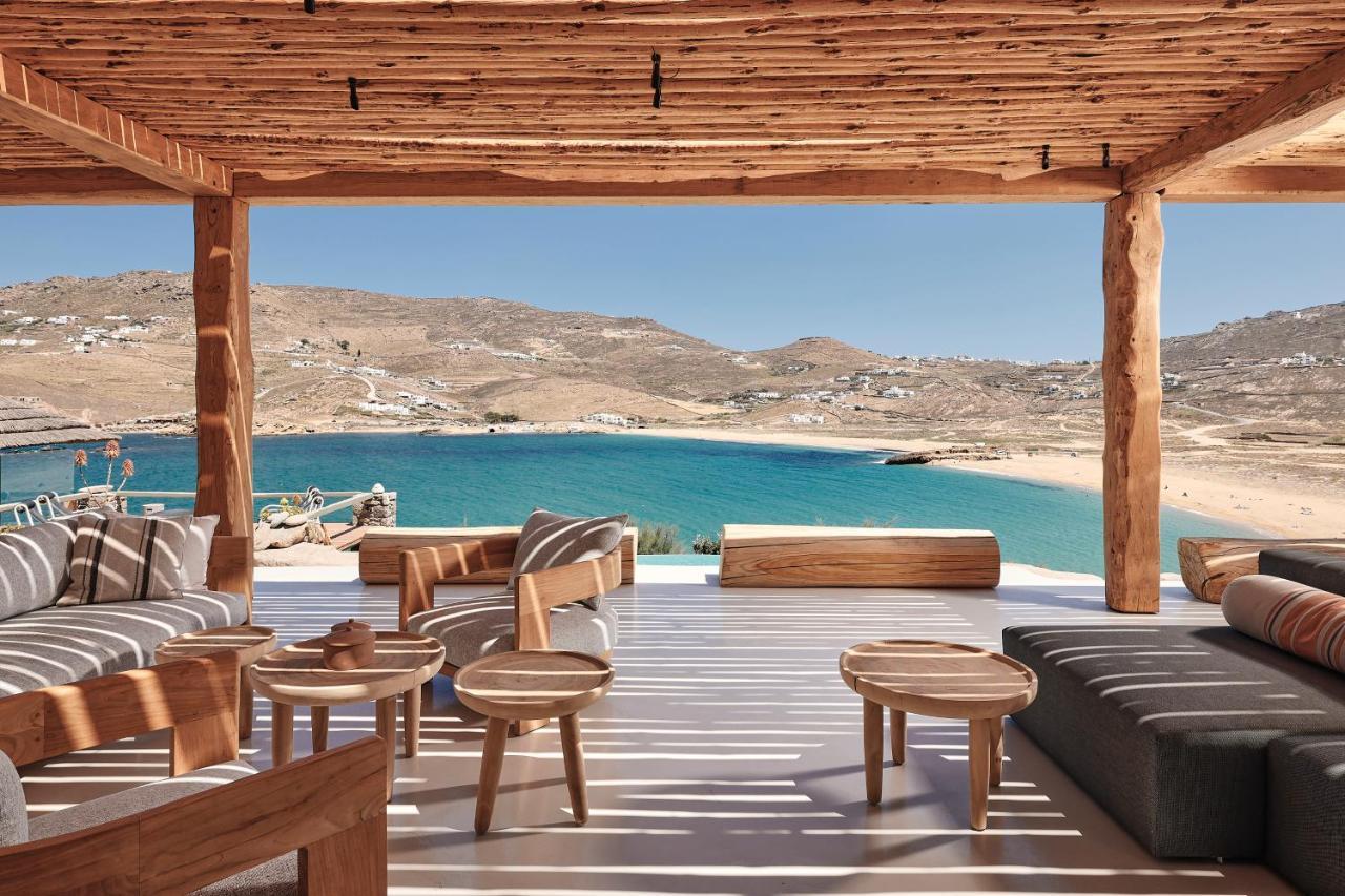 Villa Barbarossa - Elegant Beachfront Retreat With Heated Pool & Outdoor Gym * Ftelia (Mykonos)