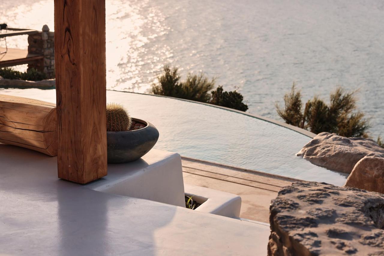 Villa Barbarossa - Elegant Beachfront Retreat With Heated Pool & Outdoor Gym * Ftelia (Mykonos)