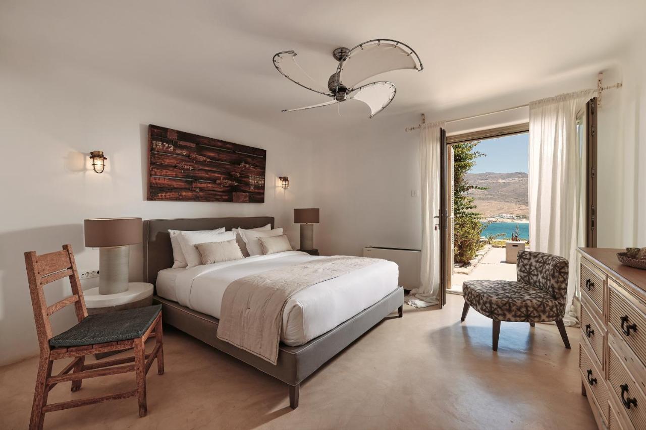 Villa Barbarossa - Elegant Beachfront Retreat With Heated Pool & Outdoor Gym * Ftelia (Mykonos)