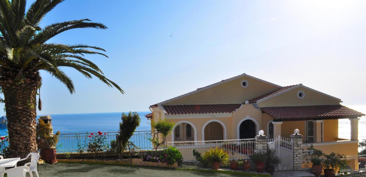 Maria With Pool And Amazing View - Agios Gordios Apartment *