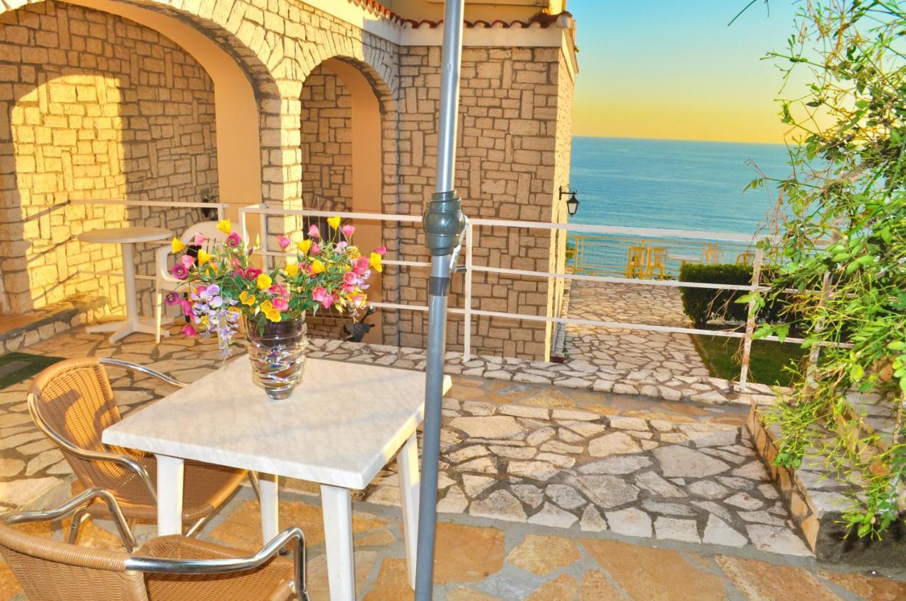 Maria With Pool And Amazing View - Agios Gordios Apartment