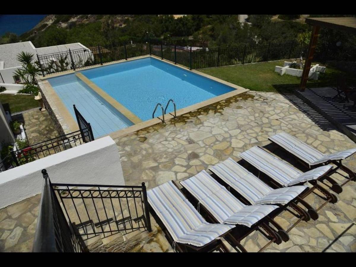 Ouranos Our Dream In Blue And Cream With Seaview And Pool