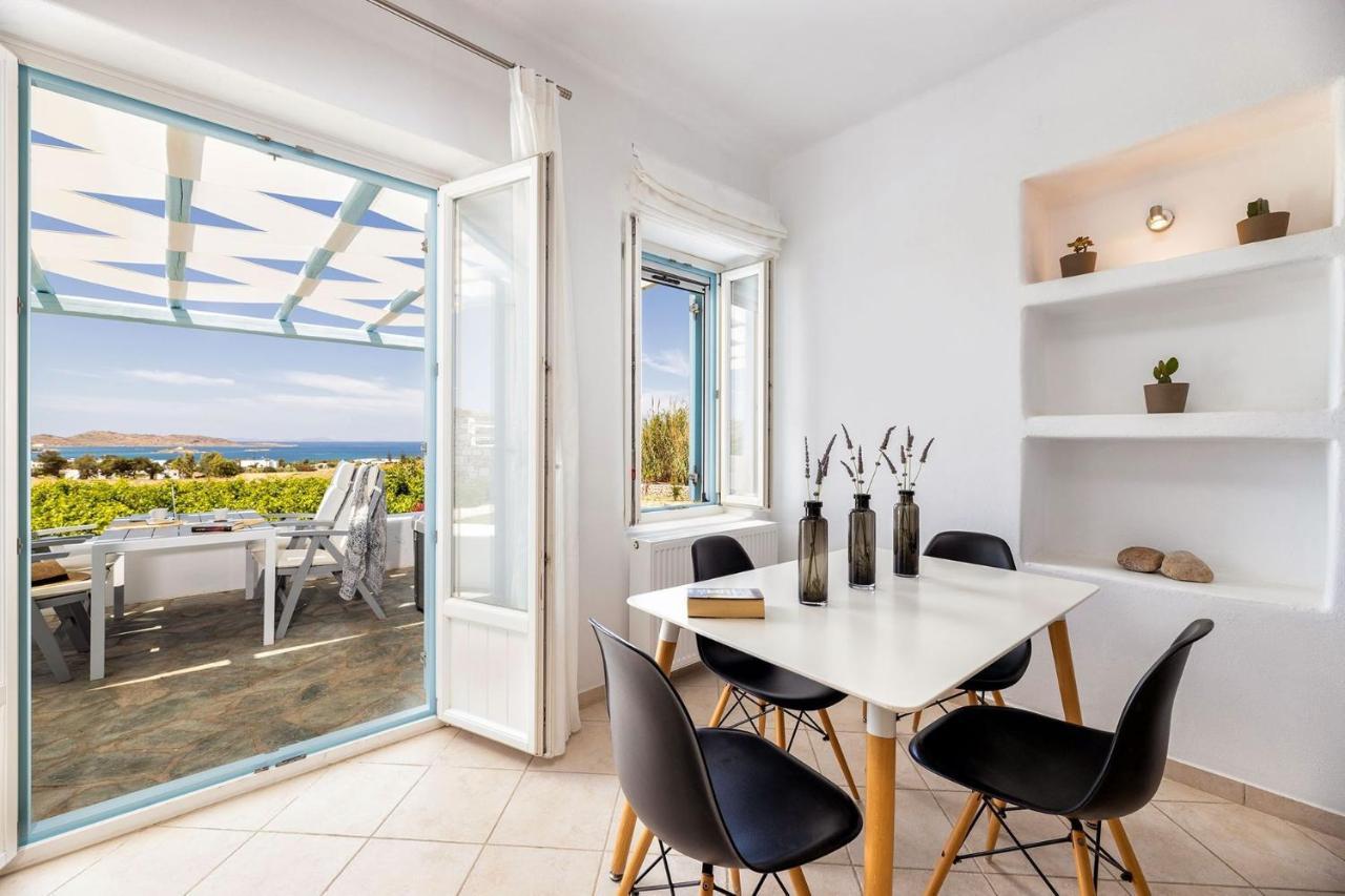 Luxury Paros Villa 1 Bedroom Villa Vrachian Earth Private Jacuzzi Beautiful Views Naousa