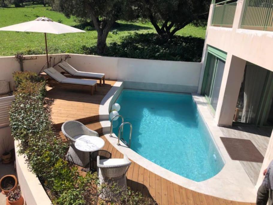 Apartment Private Pool 2 Bedroom Near The Sea Pogonia