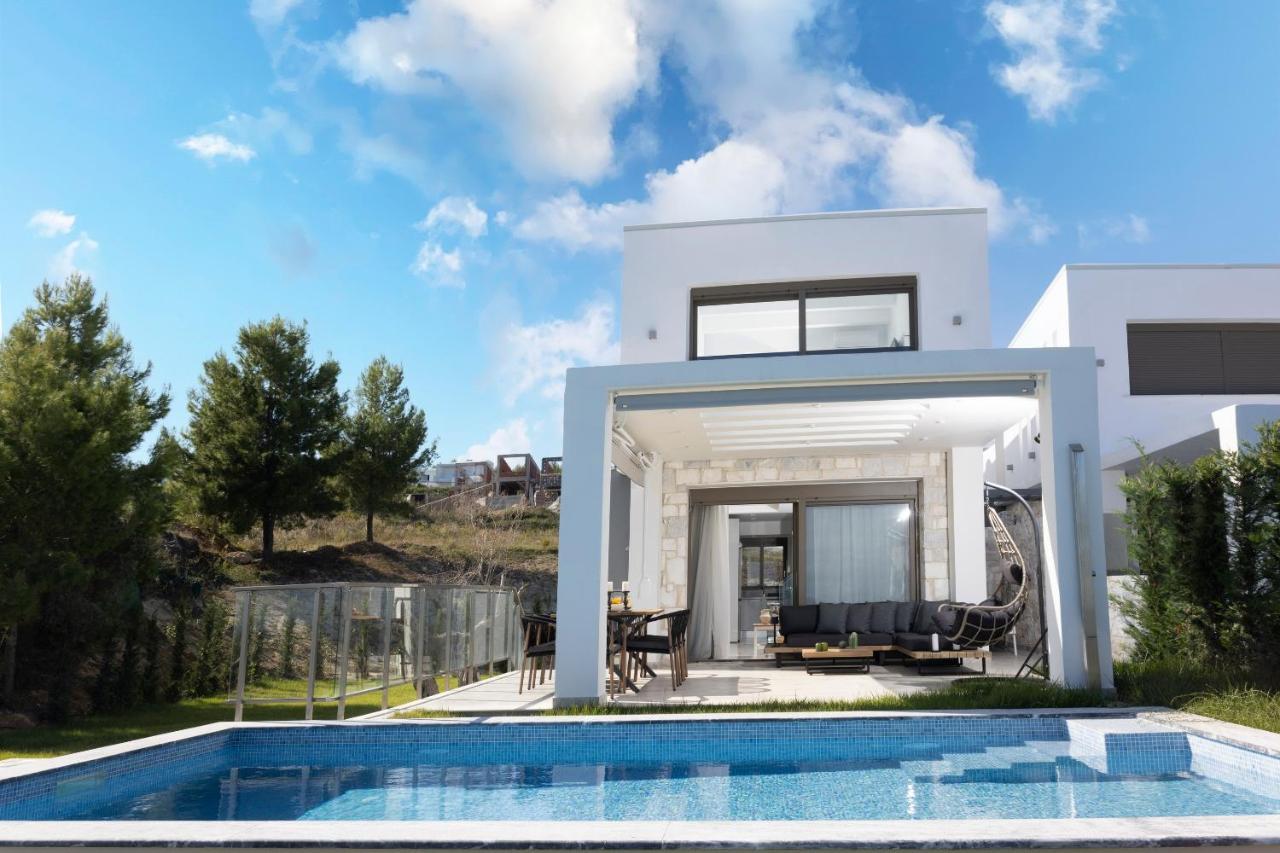 Mare - Private Pool, 4 Bdrms, Sea View, Bbq Hanioti