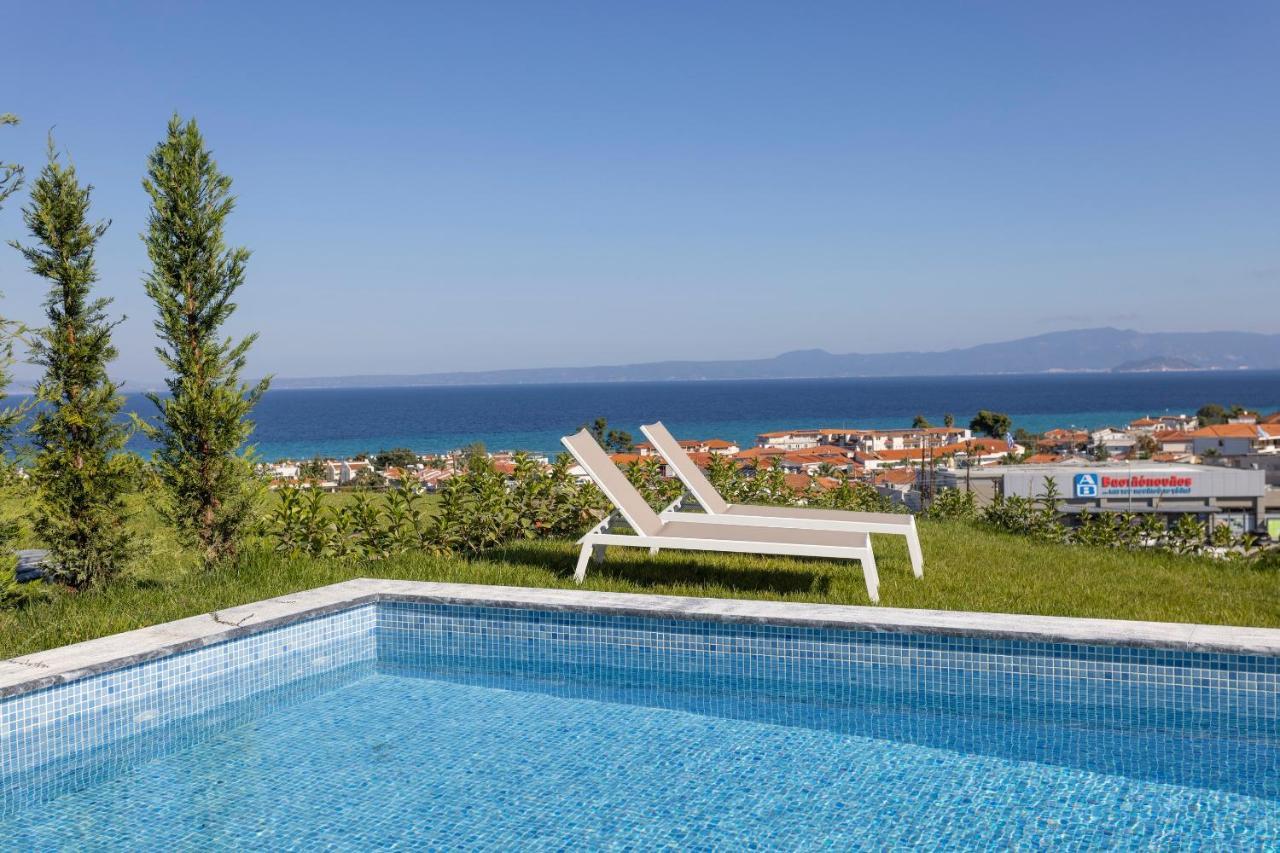 Mare - Private Pool, 4 Bdrms, Sea View, Bbq * Hanioti