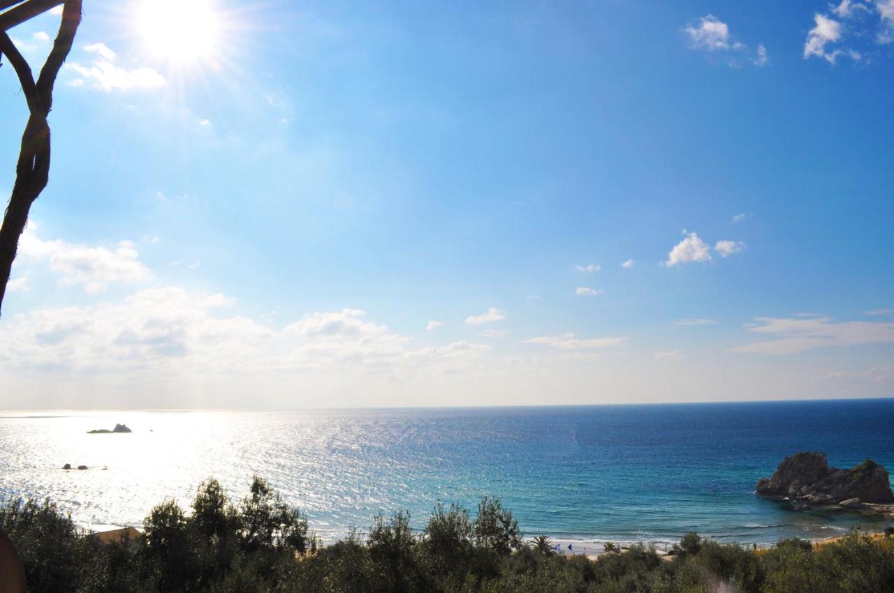 With Adult And Childrens Pool And Sea View - Apartment Pelekas