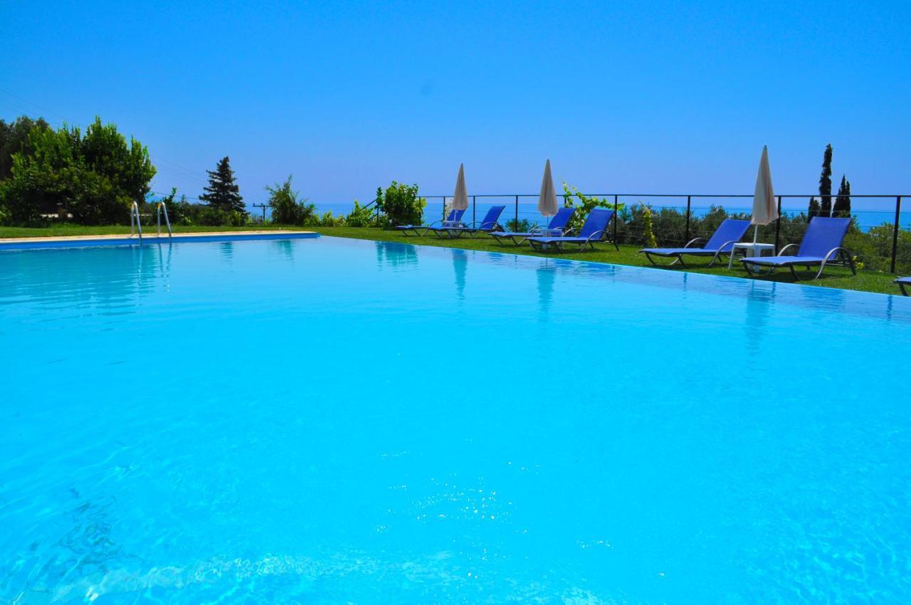With Adult And Childrens Pool And Sea View - Apartment Pelekas