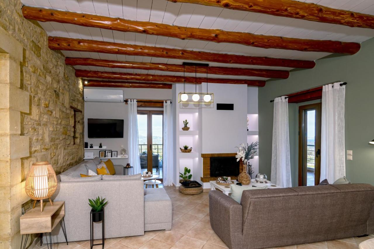 Villa Stone Halepa With Panoramic View. Neon Khorion (Chania)
