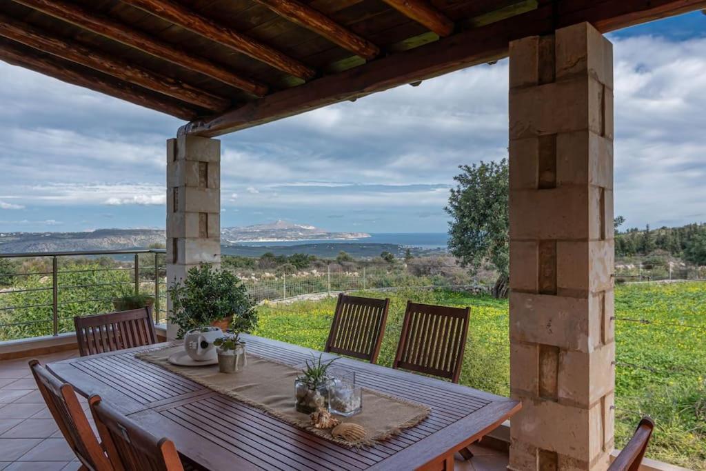 Villa Stone Halepa With Panoramic View.