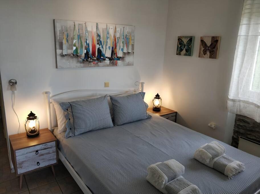 Zenios Andros-cycladic House Overlooking Batsi Bay Holiday home Batsi (Andros)