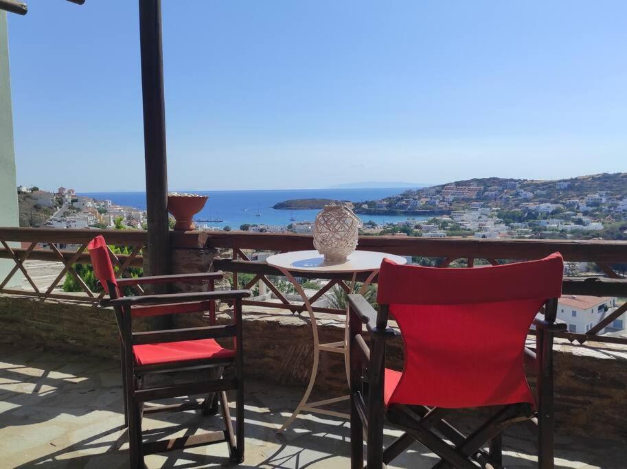 Zenios Andros-cycladic House Overlooking Batsi Bay Holiday home