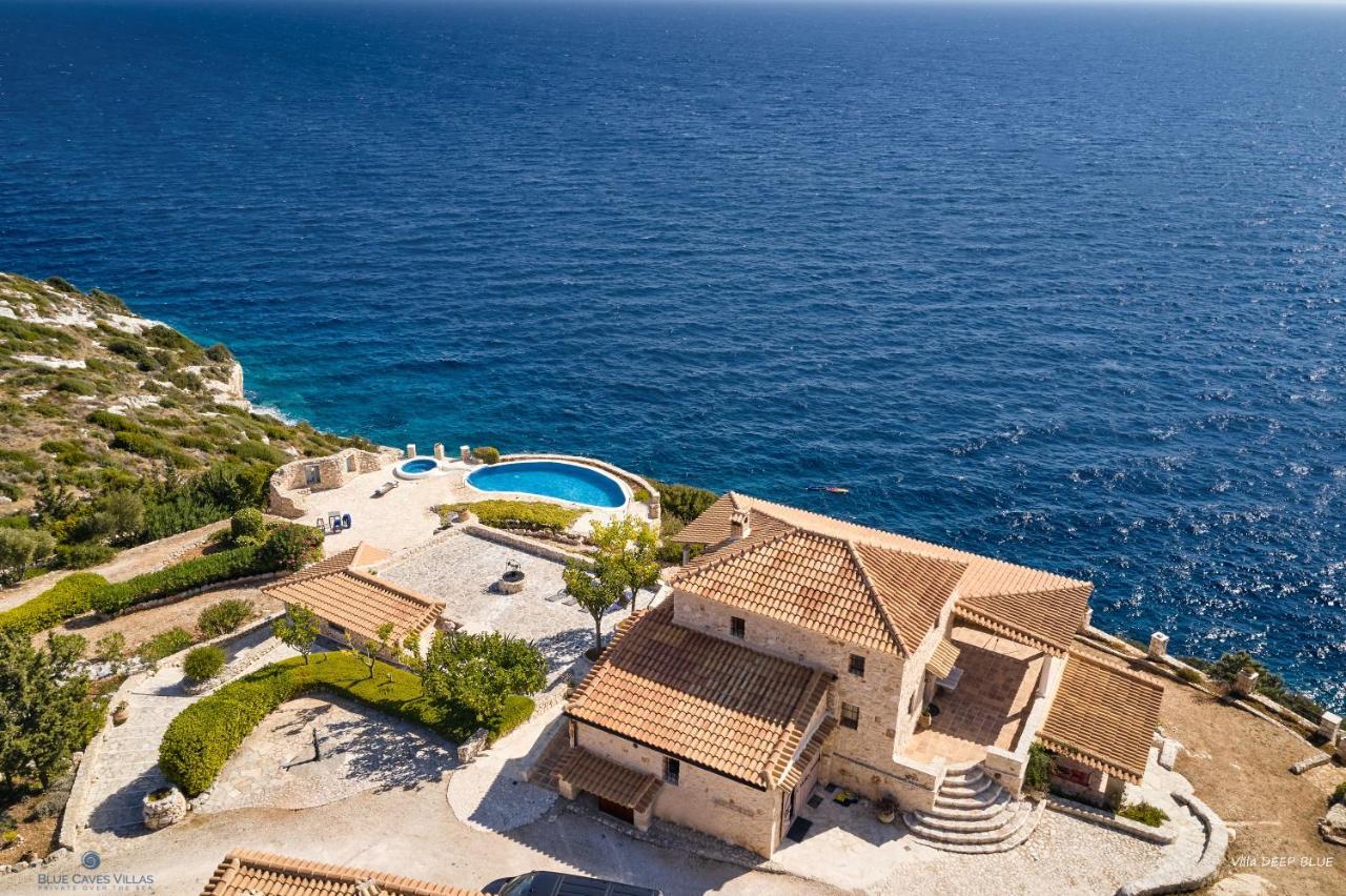 Blue Caves - Exceptional With Private Pools Direct Access To The Sea Villa Korithion