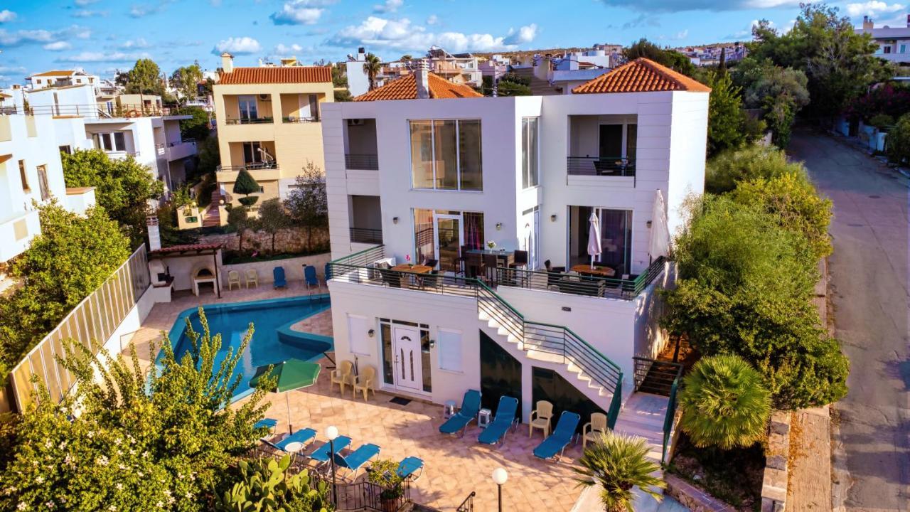 Wonderful In Chania With Private Pool, Panoramic Sea Views & Spacious Interiors