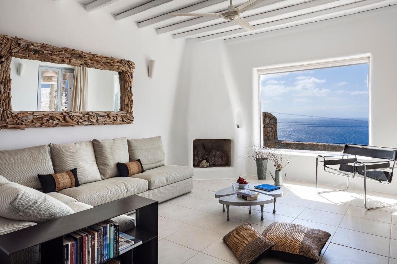 Elegant Seaside Villa, Great Views, Infinity Pool, Lia, Mykonos Villa