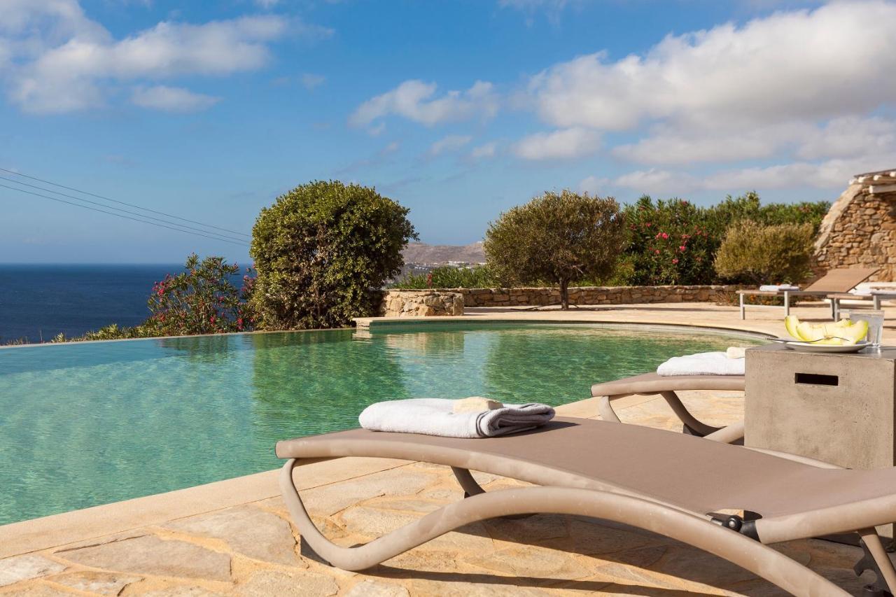 Villa Elegant Seaside Villa, Great Views, Infinity Pool, Lia, Mykonos