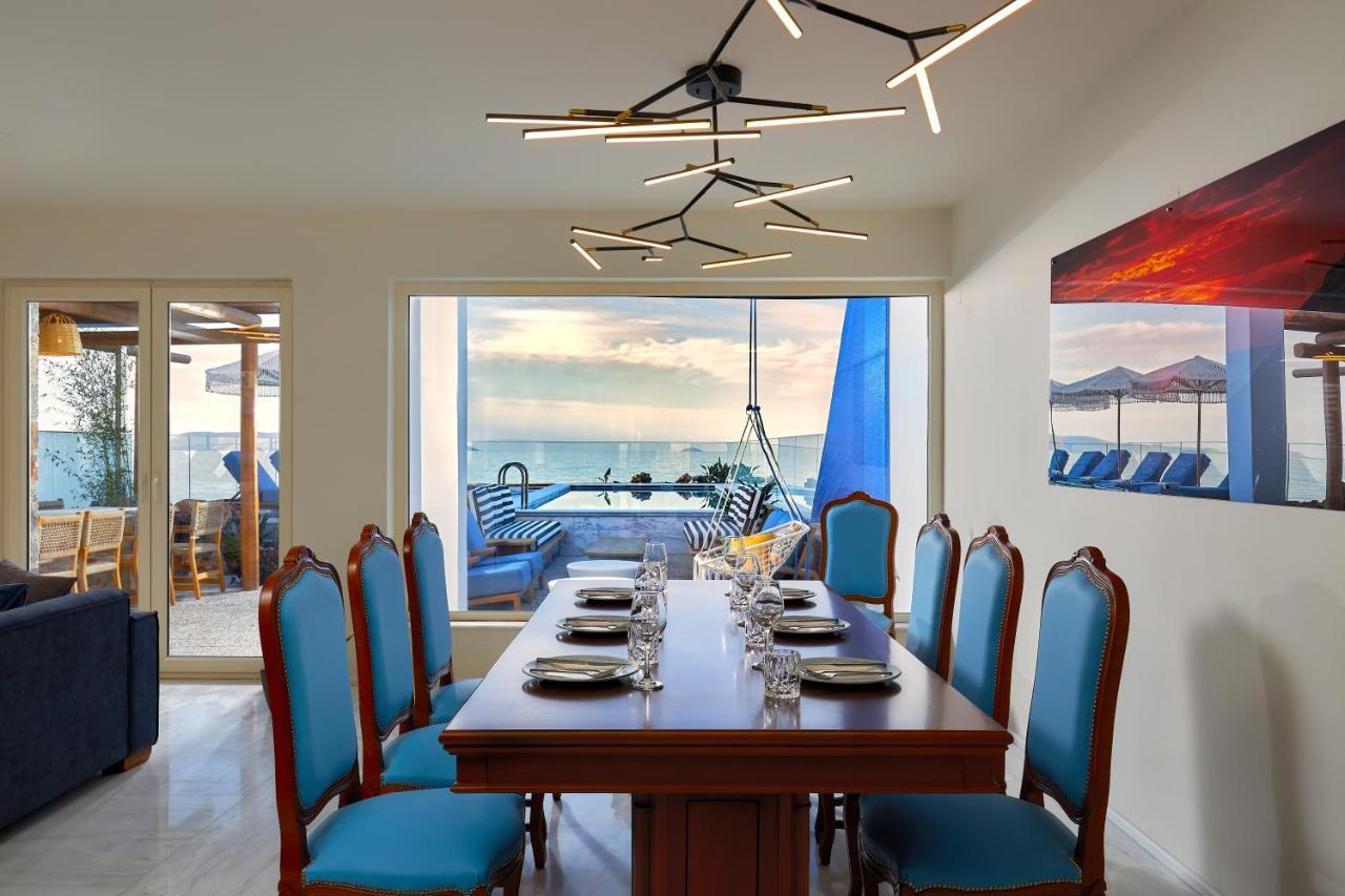 Villa Rodo Seafront With Heated Private Pool And Jacuzzis By Volta And Kokkini Hani