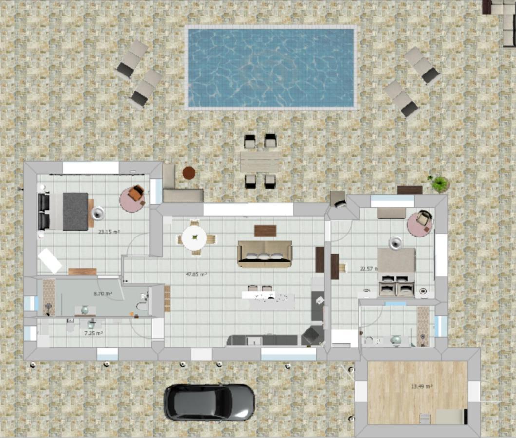 Apartment Levanta: Luxurious Stone With Infinity Pool And Sea Views Pitsidia