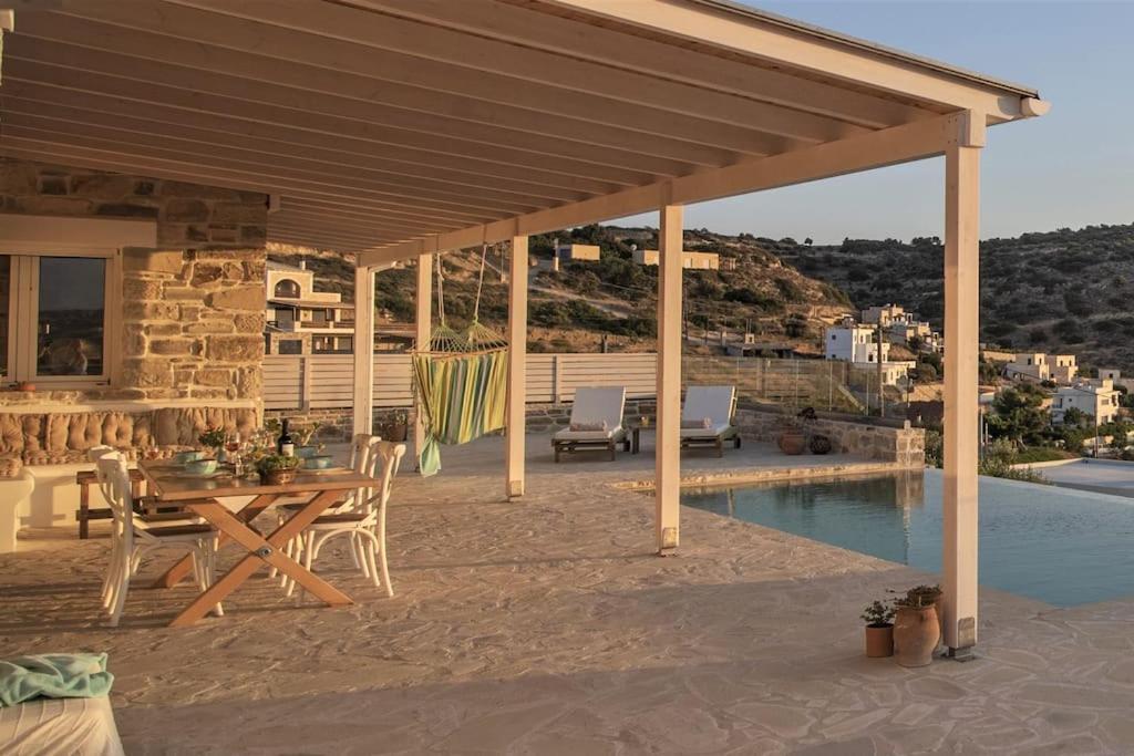 Levanta: Luxurious Stone With Infinity Pool And Sea Views Pitsidia