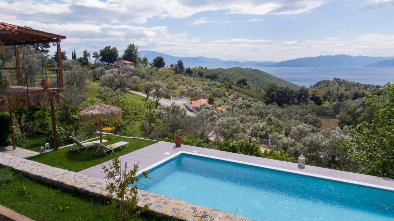 Villa Calypso With Jacuzzi Pool & Sea View Nerotrivia