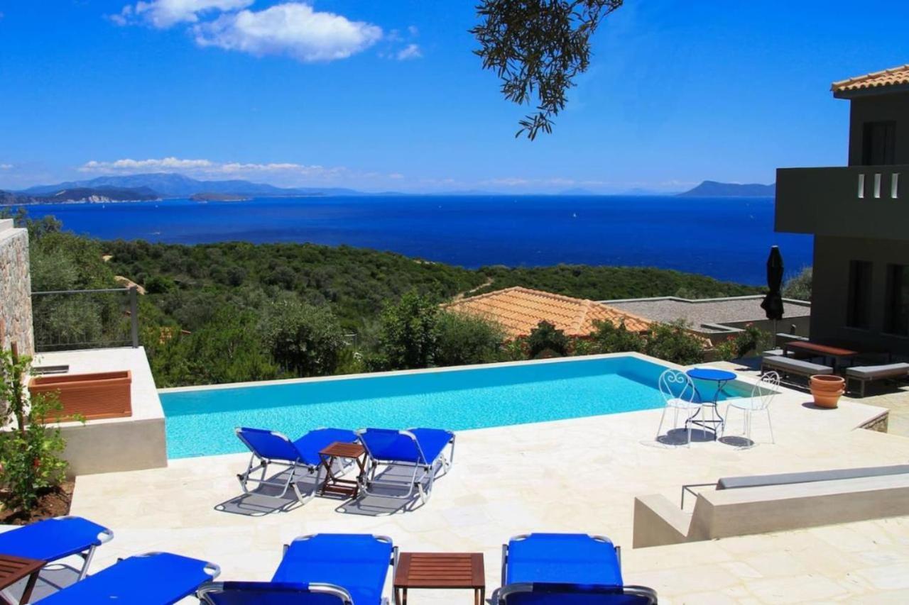 Arkoudi With Sea View Pink Pong Table Field Of Petanque And Cinema Villa