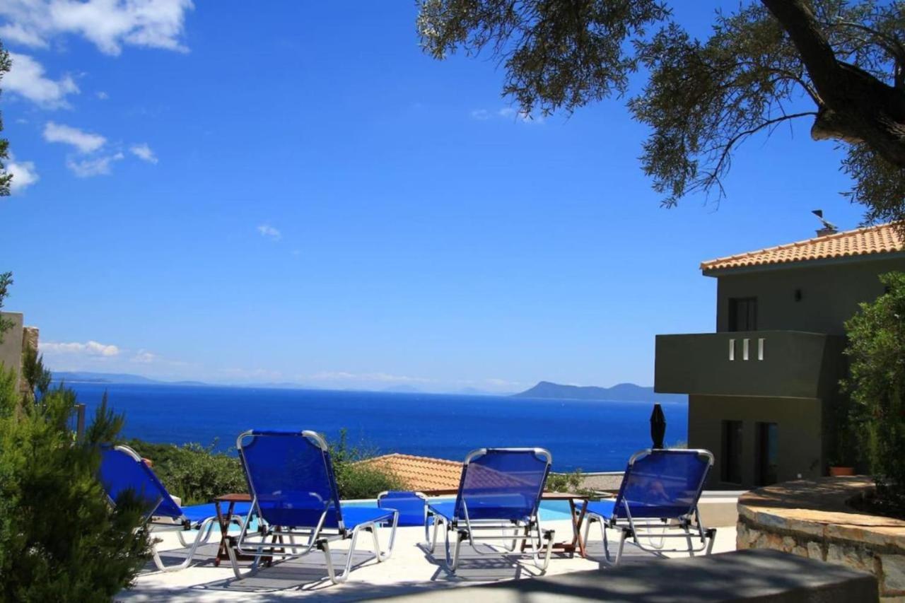 Arkoudi With Sea View Pink Pong Table Field Of Petanque And Cinema Villa Sivota (Lefkada)