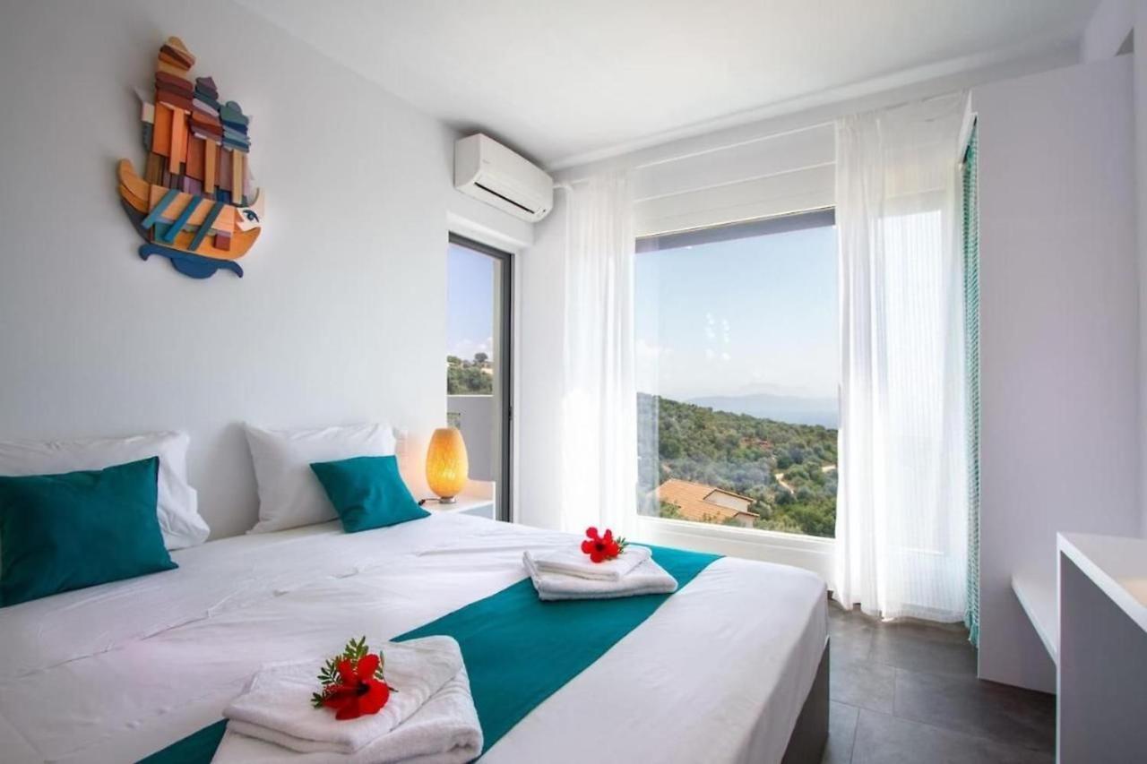 Villa Arkoudi With Sea View Pink Pong Table Field Of Petanque And Cinema